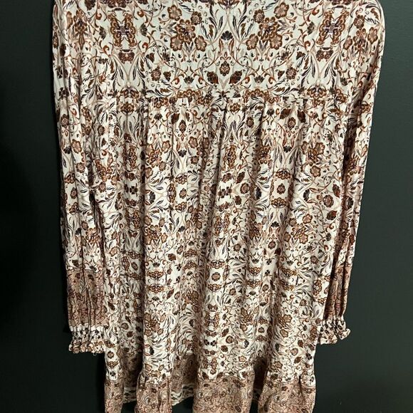 FRAY Boho Long Sleeve Dress Size Small - Picture 5 of 17